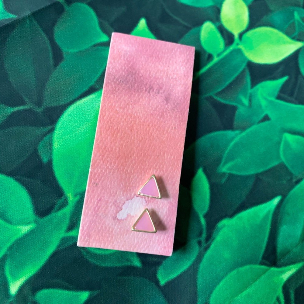 Earrings Post Rose and Gold New